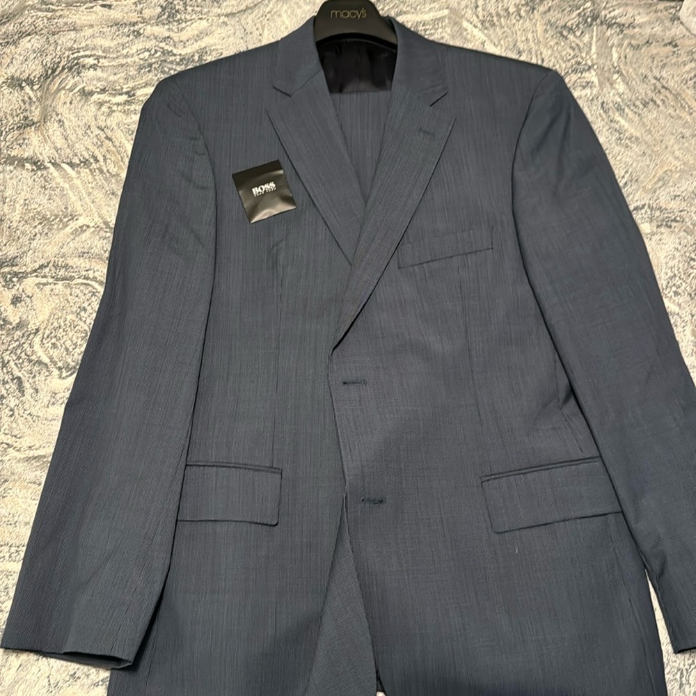 Men blue Hugo boss suits